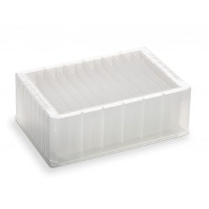 252 ml Reservoir plate: 12 compartment V bottom