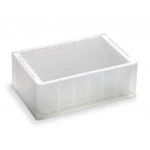 256 ml Reservoir plate: 8 compartment V bottom