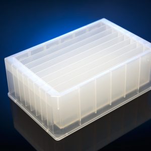 256 ml  Reservoir plate: 8 rows V bottom