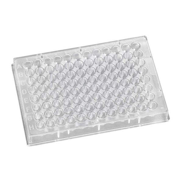 96 round 350 µl well Polystyrene, Clear,  F Bottom  sterile, - Image 3
