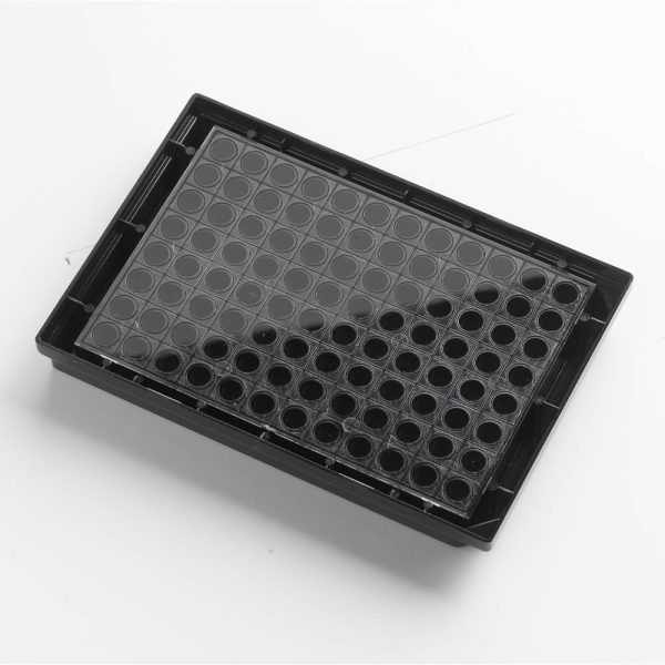 Sero Krystal™ PDL, 96 Well, 350 µl, Round, Clear F-Bottom, Black - Image 2
