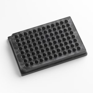 96 Well 350 µl Black, Clear "No cross-talk" Bottom