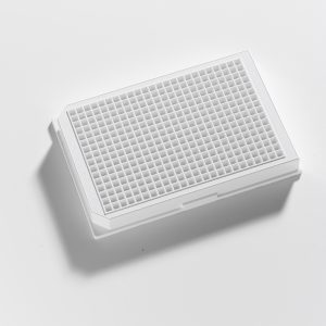 384 Well clear F bottom white microplate plate