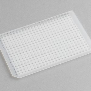 Silicone square well cap mat for 384 well plate