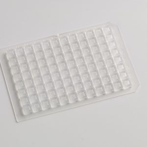 Clear Spray coated PTFE/Silicone square 96 well sealing mat