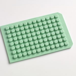 Silicone 96 cap mat for round well plates