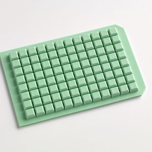 Silicone 96 cap mat for square well plates