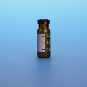 2.0mL Amber Snap Seal™ Vial, 12x32mm, with White Graduated Spot, 11mm Crimp [Patented]